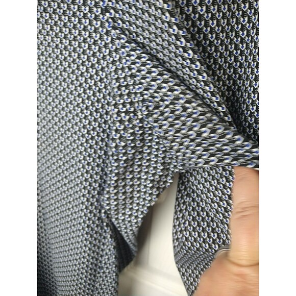 Lila ROSE WOMAN 18W Flat Feont Blue Black Abstract Cropped Ankle Dress Pants... - Picture 4 of 9